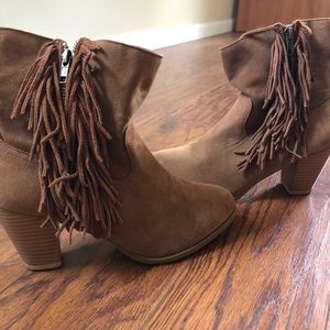 Fringe Ankle Booties